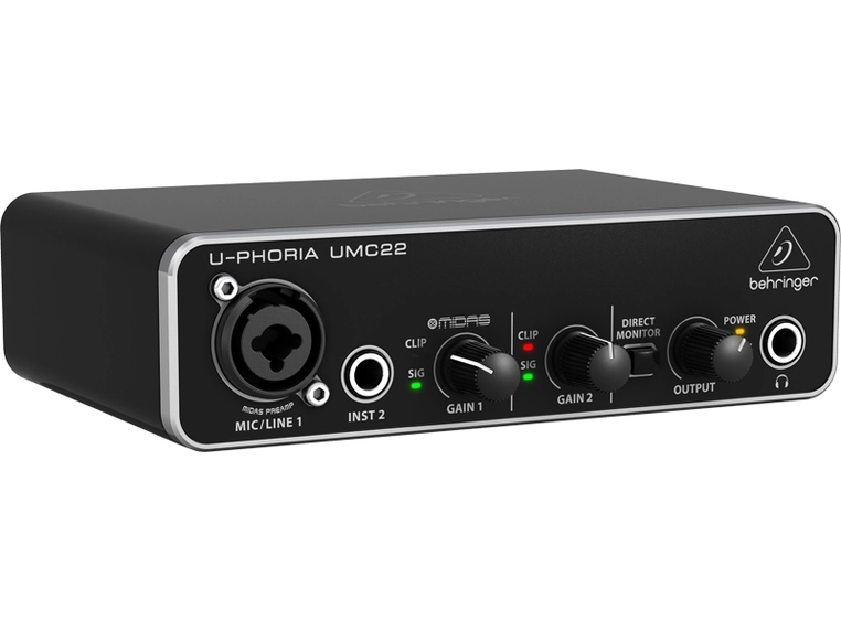 Behringer U-Phoria UMC22 lydkort 